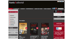 Desktop Screenshot of icariaeditorial.com